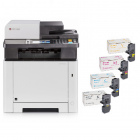 KYOCERA ECOSYS M5526cdn комплект: МФУ + картриджи TK-5240 (C/M/Y/K)