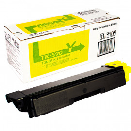 KYOCERA TK-590Y тонер-картридж для ECOSYS P6026cdn, M6026cdn, M6026cidn, M6526cdn, M6526cidn, FS-C5250DN, FS-C2026MFP+, FS-C2126MFP+, FS-C2526MFP, FS-C2626MFP (жёлтый, 5000 стр)