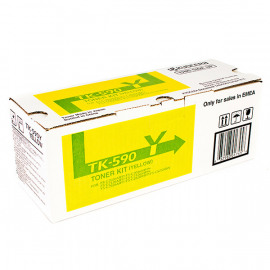 KYOCERA TK-590Y тонер-картридж для ECOSYS P6026cdn, M6026cdn, M6026cidn, M6526cdn, M6526cidn, FS-C5250DN, FS-C2026MFP+, FS-C2126MFP+, FS-C2526MFP, FS-C2626MFP (жёлтый, 5000 стр)